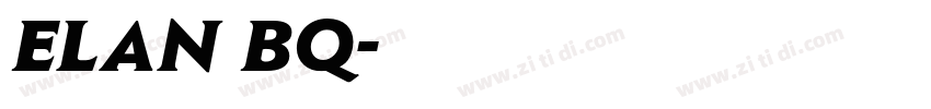 ELAN BQ字体转换